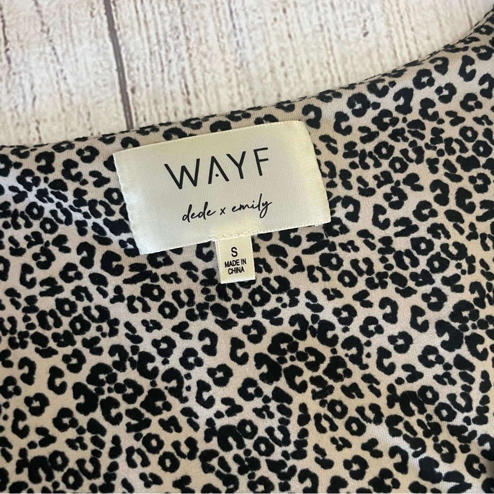 WAYF Women’s Alexa Short Sleeve Animal Print Maxi Dress Size Small - Picture 4 of 12